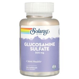 Глюкозамин сульфат, Glucosamine Sulfate, Solaray, 500 мг, 120 капсул
