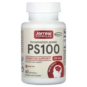 Фосфатидилсерин, Phosphatidylserine, PS100, Jarrow Formulas, 100 мг, 60 гелевых капсул (Default)
