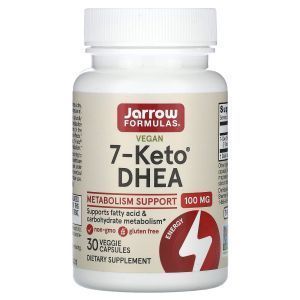 ДГЭА, Дегидроэпиандростерон (7-КЕТО DHEA), Jarrow Formulas, 100 мг, 30 капсул (Default)