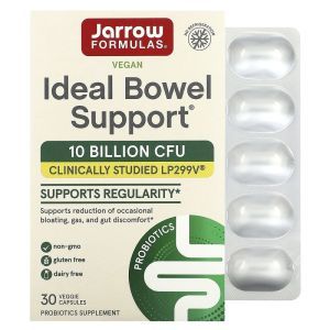 Пищеварительные ферменты, Bowel Support, Jarrow Formulas, 299v, 30 кап. (Default)