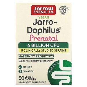 Пробиотики дофилус для беременных, Jarro-Dophilus, Jarrow Formulas, 6 млрд, 30 вегетарианских капсул
