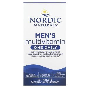 Мультивитамины для мужчин, Men's Multivitamin, Nordic Naturals, 1 в день, 30 таблеток
