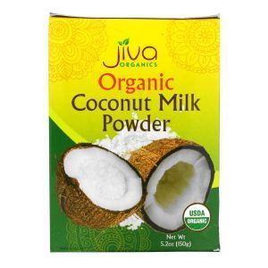 Кокосовое молоко, Organic Coconut Milk Powder, Jiva Organics, органик, сухое, 150 г
