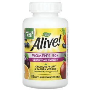 Мультивитамины для женщин старше 50 лет, Women's 50+ Complete, Alive!, Nature's Way, 110 таблеток
