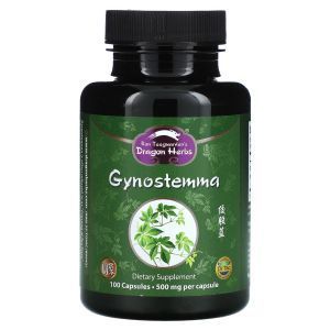 Гиностемма (Gynostemma), Dragon Herbs, 500  мг, 100 капсул