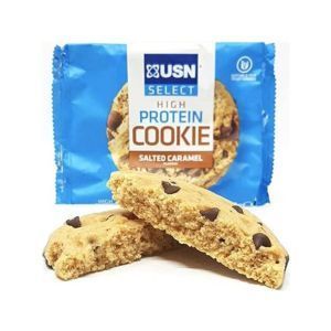 Протеиновое печенье, Select High Protein Cookie, USN, соленая карамель, 60 г
