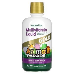 Витамины для детей, Multi-Vitamin & Mineral, Nature's Plus, Animal Parade, ягодный вкус, 887,10 мл.
