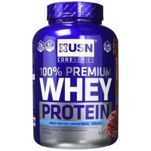 Сывороточный протеин, 100% Premium Whey Protein, USN, премиум-класса, вкус шоколада, 2,28 кг
