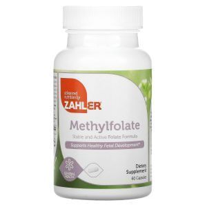 Метилфолат, Methyl Folate, Zahler, 60 капсул