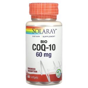 Коэнзим Q10, Bio COQ-10, Solaray, 60 мг, 60 гелевых капсул
