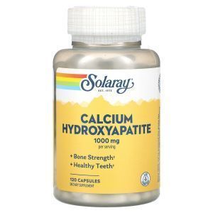 Кальций гидроксиапатит, Calcium Hydroxyapatite, Solaray, 250 мг, 120 капсул
