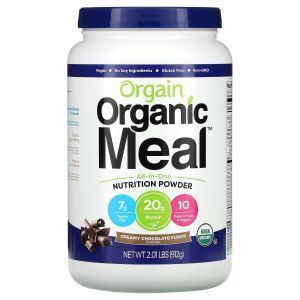 Заменитель питания, Organic Meal, Orgain, универсальный питательный порошок, сливочно-шоколадная помадка, 912 г
