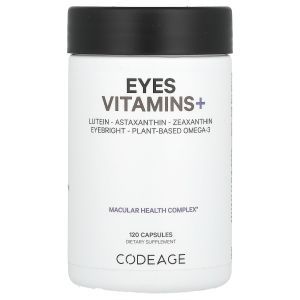 Витамины для глаз, Eyes Vitamins+, Codeage, 120 капсул
