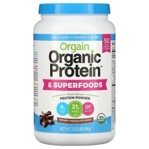 Протеин и суперфуд, Organic Protein & Superfoods, Orgain, органик, порошок на растительной основе, сливочно-шоколадная помадка, 918 г
