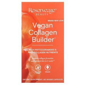Коллаген, Collagen Builder, ReserveAge Nutrition, веганской, 60 растительных капсул