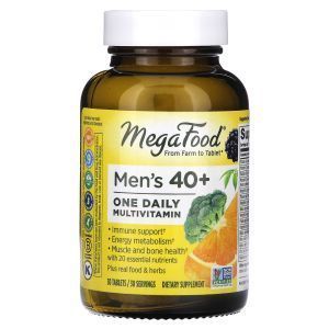 Витамины для мужчин 40+, Men One Daily, MegaFood, без железа, 1 в день, 30 таблеток (Default)