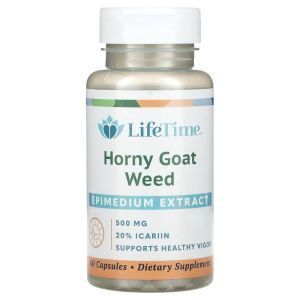 Горянка, Horny Goat Weed, LifeTime Vitamins, 500 мг, 60 капсул