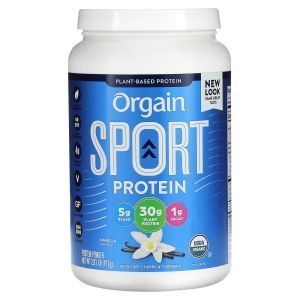 Растительный протеин, Sport Protein Powder, Orgain, порошок, вкус ванили, 912 г
