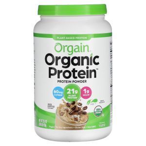 Растительный протеин, Organic Protein Powder, Orgain, органик, порошок, холодный кофе, 920 г
