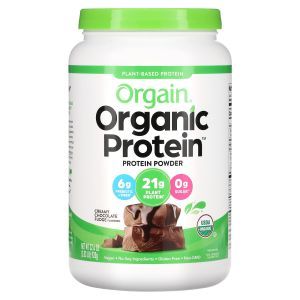 Растительный протеин, Organic Protein Powder, Orgain, органик, порошок, арахисовое масло с шоколадом, 920 г