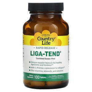 Поддержка связок и сухожилий, Liga-Tend, Country Life, 100 таблеток