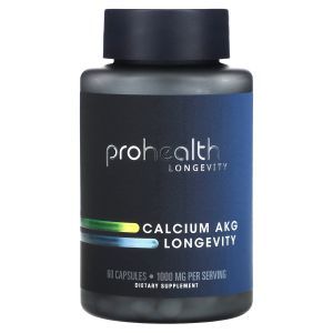 Кальций Альфа-кетоглутарат, Calcium AKG Longevity, ProHealth Longevity, 500 мг, 60 капсул