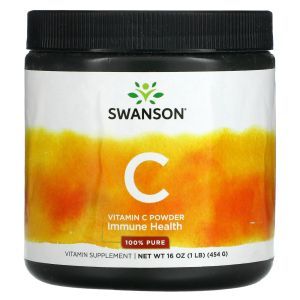 Витамин С, Pure Vitamin C, Swanson, порошок, 454 г