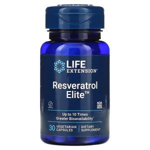 Ресвератрол, Resveratrol, Life Extension, 100 мг,  60 капсул