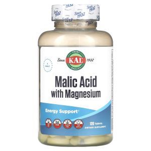 Яблочная кислота, Malic Acid, KAL, 120 таб.