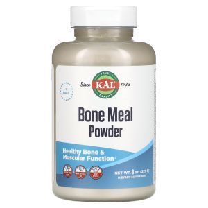 Кальций для костей, Bone Meal Powder, KAL, порошок, 227 г