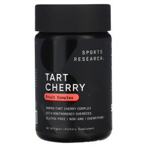  Вишневый концентрат, Cherry Concentrate, Sports Research, 800 мг, 60 капсул