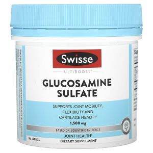 Глюкозамин сульфат, Glucosamine Sulfate, Swisse, 1500 мг, 180 таблеток