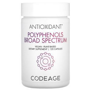Полифенолы, Polyphenols Broad Spectrum, Codeage, широкого спектра действия, 120 капсул