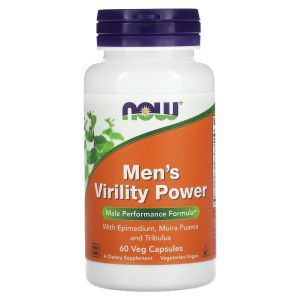Репродуктивное здоровье мужчин, Men's Virility Power, NOW Foods, 60 вегетарианских капсул
