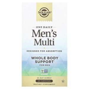 Мультивитамины для мужчин, Men's Multi, Solgar, 1 в день, 60 капсул 