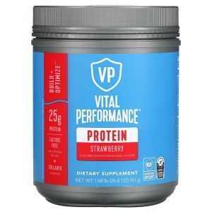 Протеин, Vital Performance Protein, Vital Proteins, вкус клубники, 761 г
