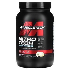 Сывороточный протеин, ваниль, Nitro Tech, Muscletech, изолят, 907 гр.
