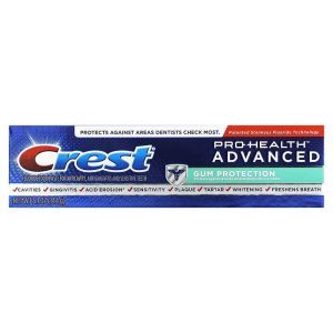 Зубная паста с фтором, Pro-Health Advanced, Fluoride Toothpaste, Crest, защита десен, 144 г 
