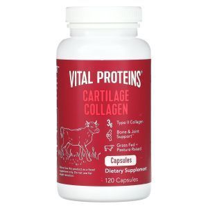 Коллаген, Cartilage Collagen, Vital Proteins, поддержка костей и суставов, 120 капсул