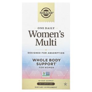 Мультивитамины для женщин, Women's Multi, Solgar, 1 в день, 60 капсул
