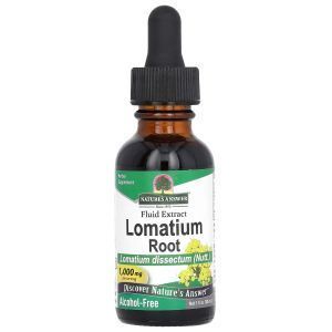 Ломатиум, экстракт корня, Lomatium Root, Nature's Answer, без спирта, 1000 мг,  30 мл