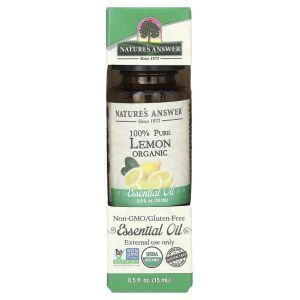 Лимонное масло (Lemon Oil), Nature's Answer, 15 мл