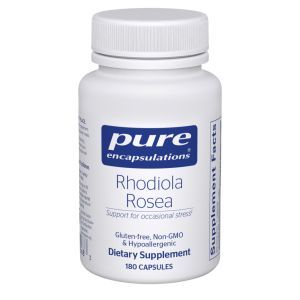Родиола розовая, Rhodiola Rosea, Pure Encapsulations, для умеренного случайного физического стресса и дискомфорта, 180 капсул