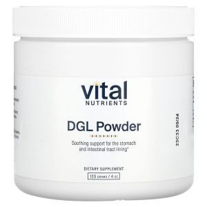 Здоровье желудочно-кишечного тракта, DGL Powder, Vital Nutrients, порошок, 120 г