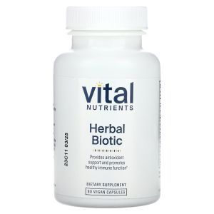 Поддержка иммунитета, травяная формула, Herbal Biotic, Vital Nutrients, 60 веганских капсул