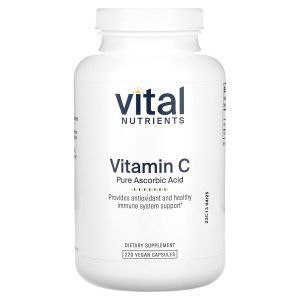Витамин С (аскорбиновая кислота), Vitamin C, Vital Nutrients, 220 вегетарианских капсул
