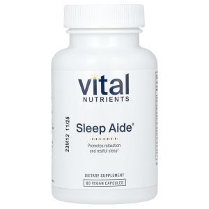 Здоровый сон, Sleep Aide, Vital Nutrients, 60 вегетарианских капсул