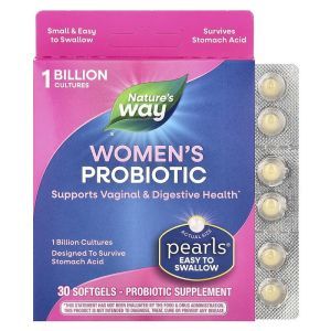 Пробиотики, Probiotic Pearls Women's, Nature's Way, для женщин, здоровье влагалища и пищеварения, 30 капсул