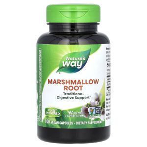 Корень алтея, Marshmallow, Nature's Way, 960 мг, 100 веганских капсул (480 мг на капсулу)