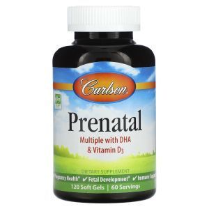 Витамины для беременных, Prenatal, Carlson Labs, 120 гелевых капсул